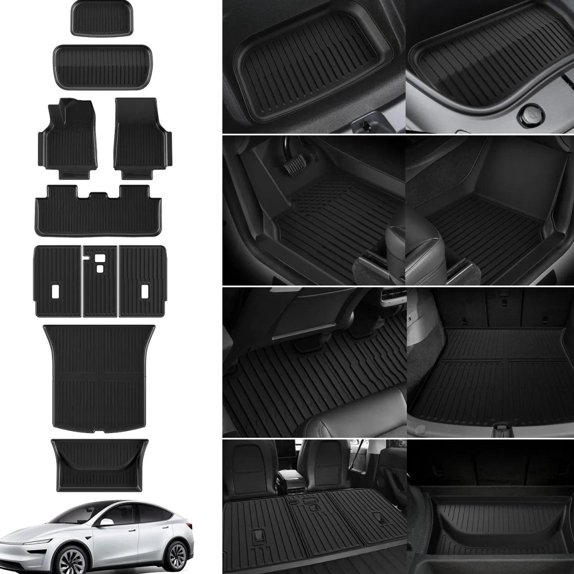 Fit for 2026 Tesla Model Y Floor Mats or Cargo or Frunk Liner or Trunk Well or Seatback Mats, Only Fit 5 seats