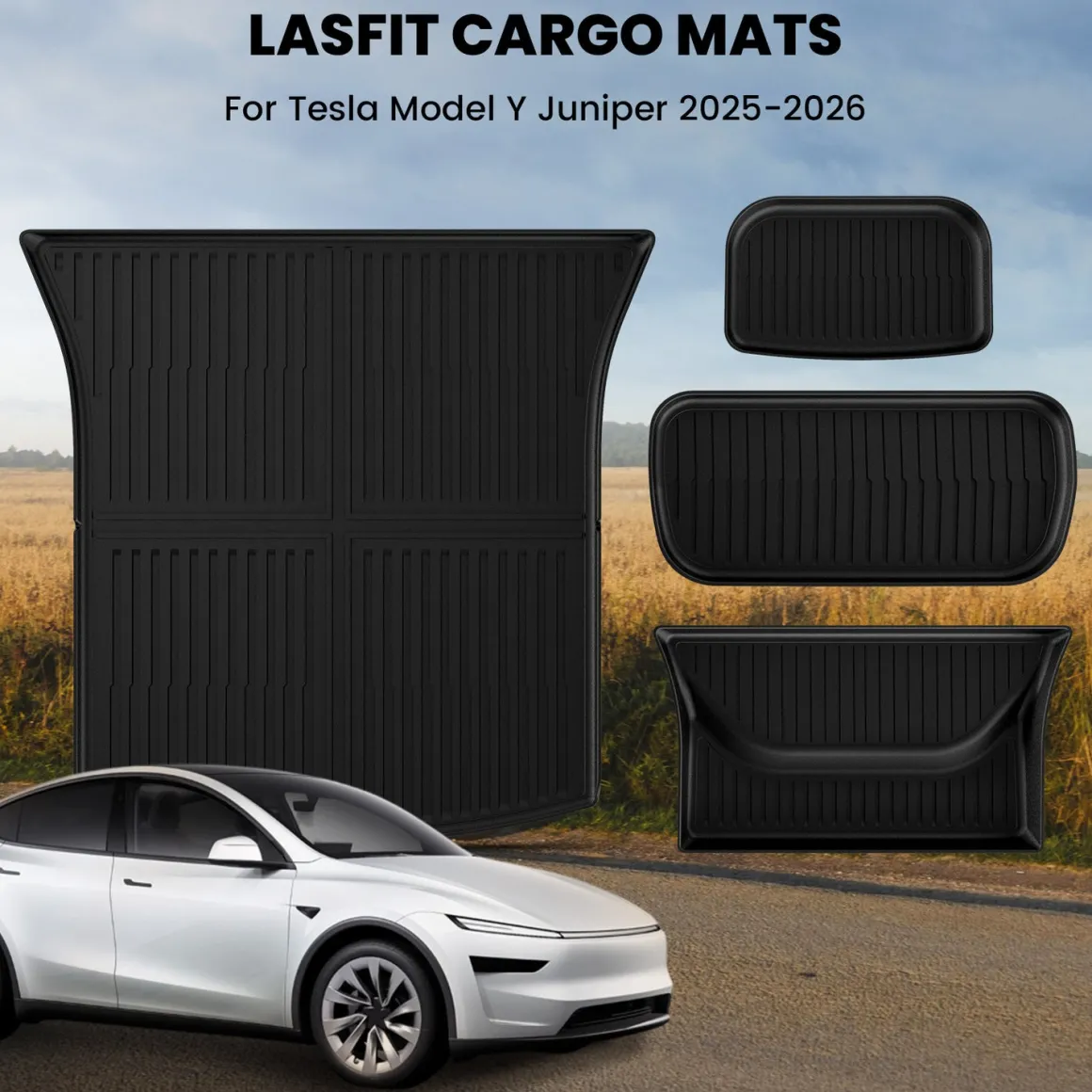 Fit for 2026 Tesla Model Y Floor Mats or Cargo or Frunk Liner or Trunk Well or Seatback Mats, Only Fit 5 seats