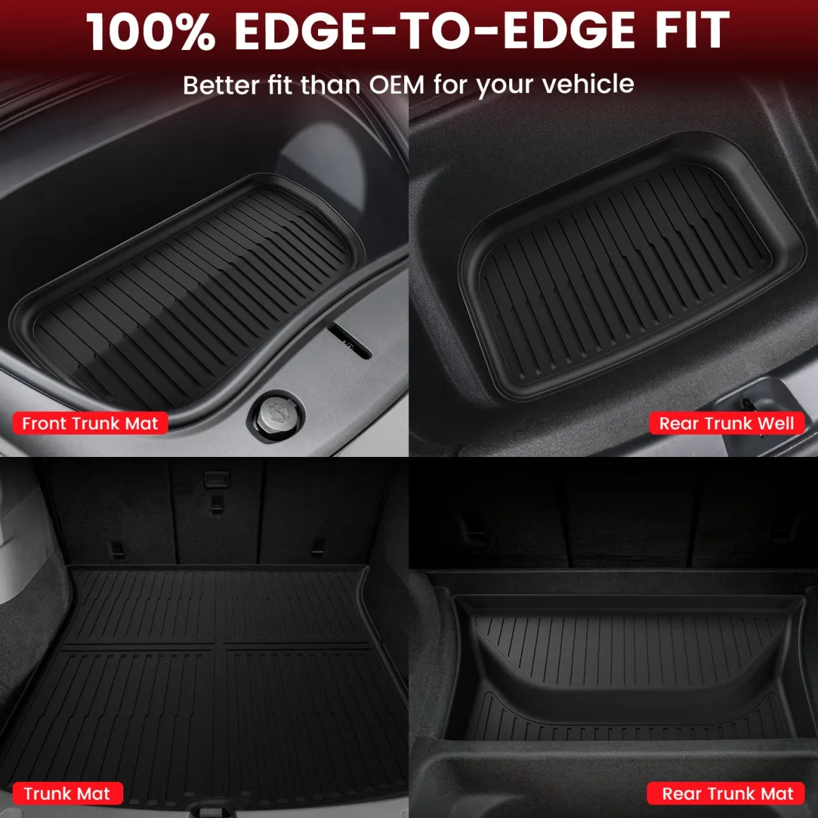 Fit for 2026 Tesla Model Y Floor Mats or Cargo or Frunk Liner or Trunk Well or Seatback Mats, Only Fit 5 seats