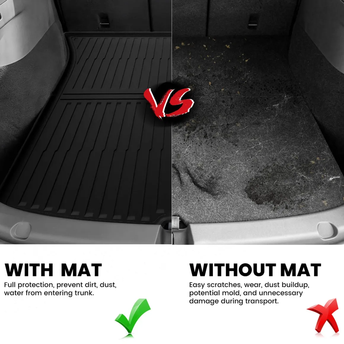 Fit for 2026 Tesla Model Y Floor Mats or Cargo or Frunk Liner or Trunk Well or Seatback Mats, Only Fit 5 seats