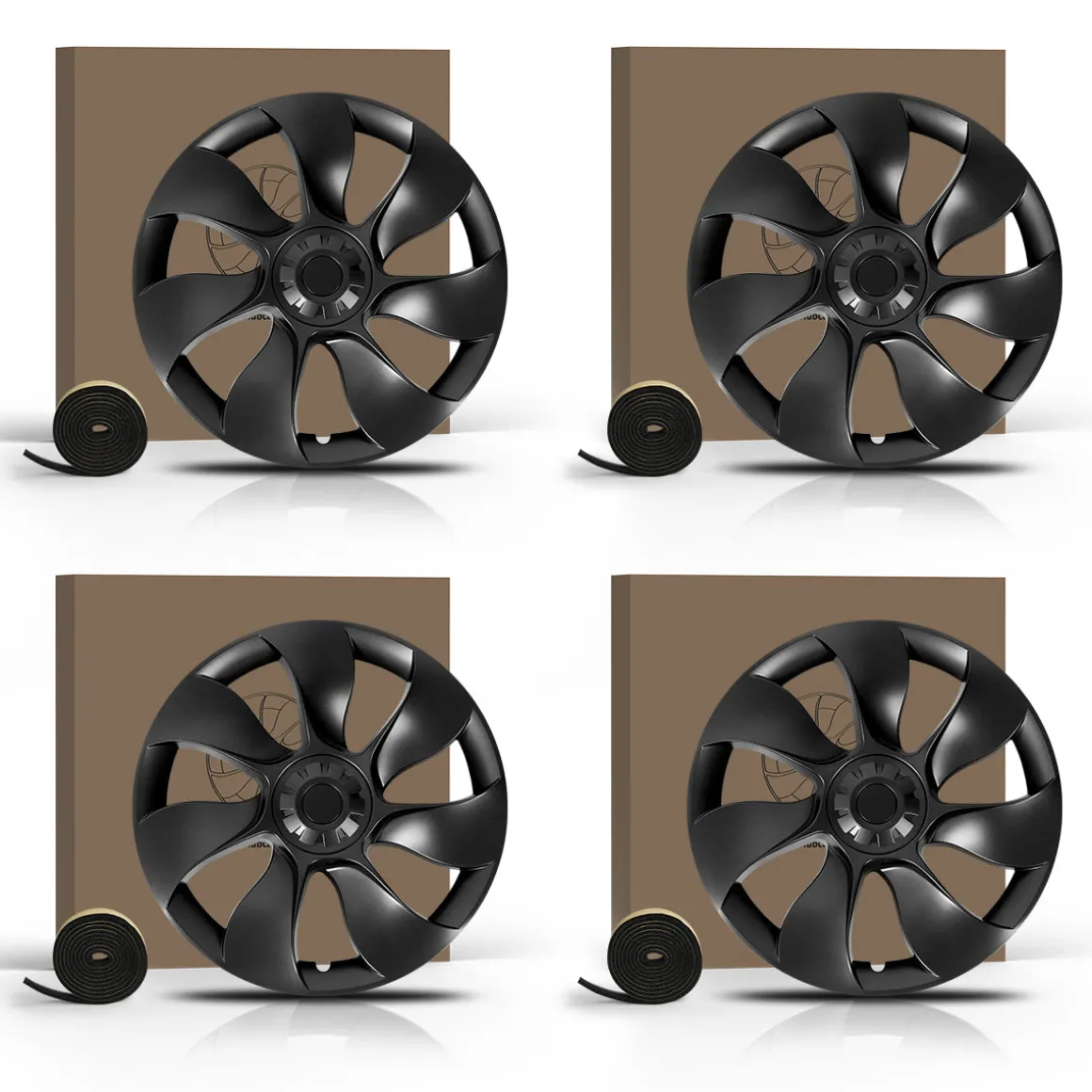 Fit For Tesla Model Y 2020-2023 Wheel Protection Covers Hub Caps, Fit 19 Inch Wheel ONLY