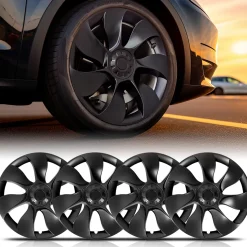 Fit For Tesla Model Y 2020-2023 Wheel Protection Covers Hub Caps, Fit 19 Inch Wheel ONLY