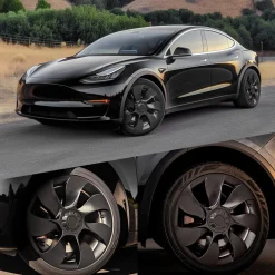 Fit For Tesla Model Y 2020-2023 Wheel Protection Covers Hub Caps, Fit 19 Inch Wheel ONLY