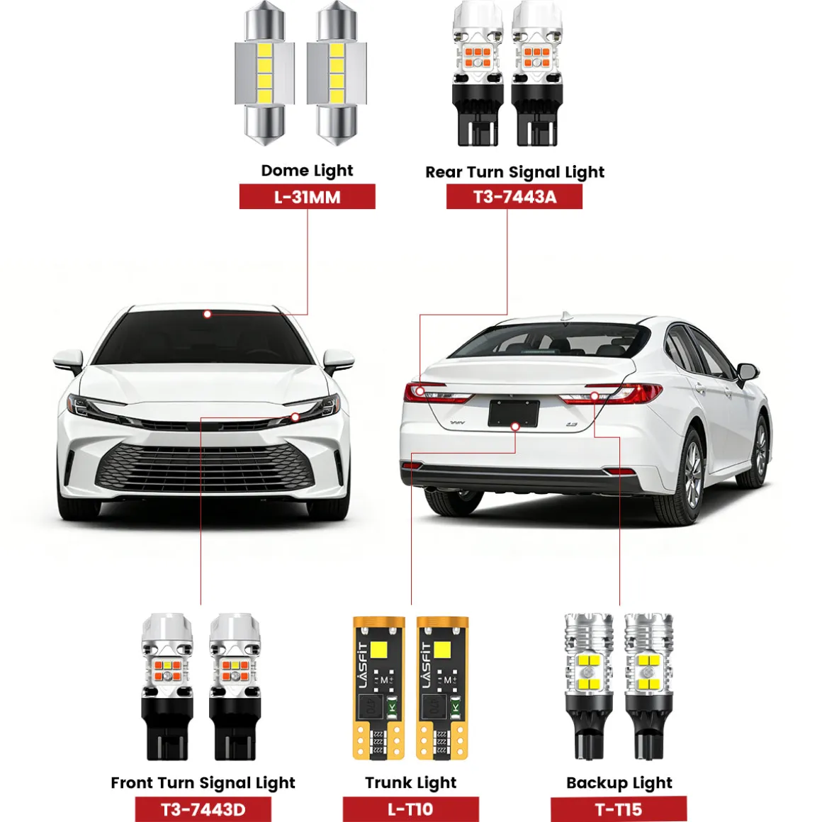Fit for 2025-2026 Toyota Camry LED Bulbs Upgrade | Tested and Verified