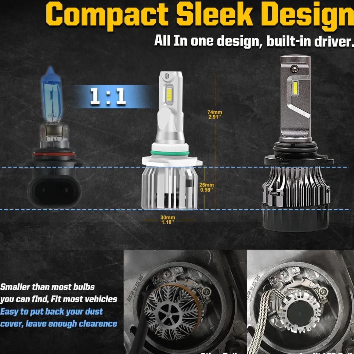 Fit for 2009-2013 Toyota Corolla LED Bulbs Upgrade