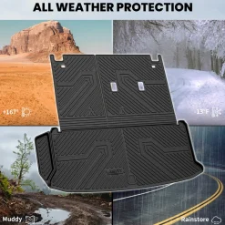 Fit for 2024-2026 Toyota Grand Highlander Floor Mats or Cargo Mat, Fit Gas & Hybrid, Not fit 2024 Toyota Grand Highlander XLE 7-seater