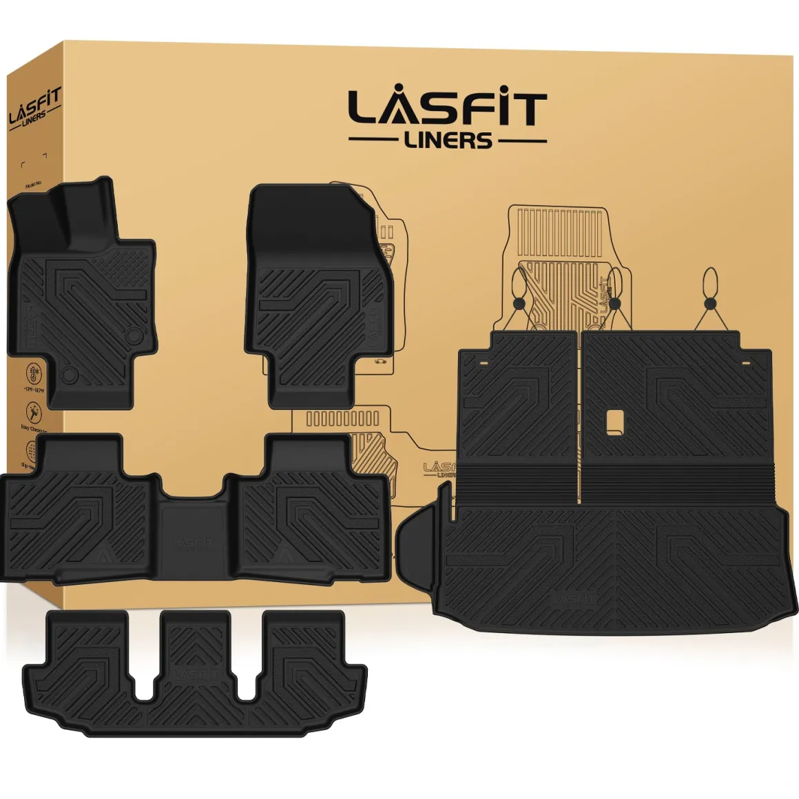 Fit for 2020-2026 Toyota Highlander Floor Mats or Cargo Mat, Fit Gasoline Only, Not for Grand Highlander