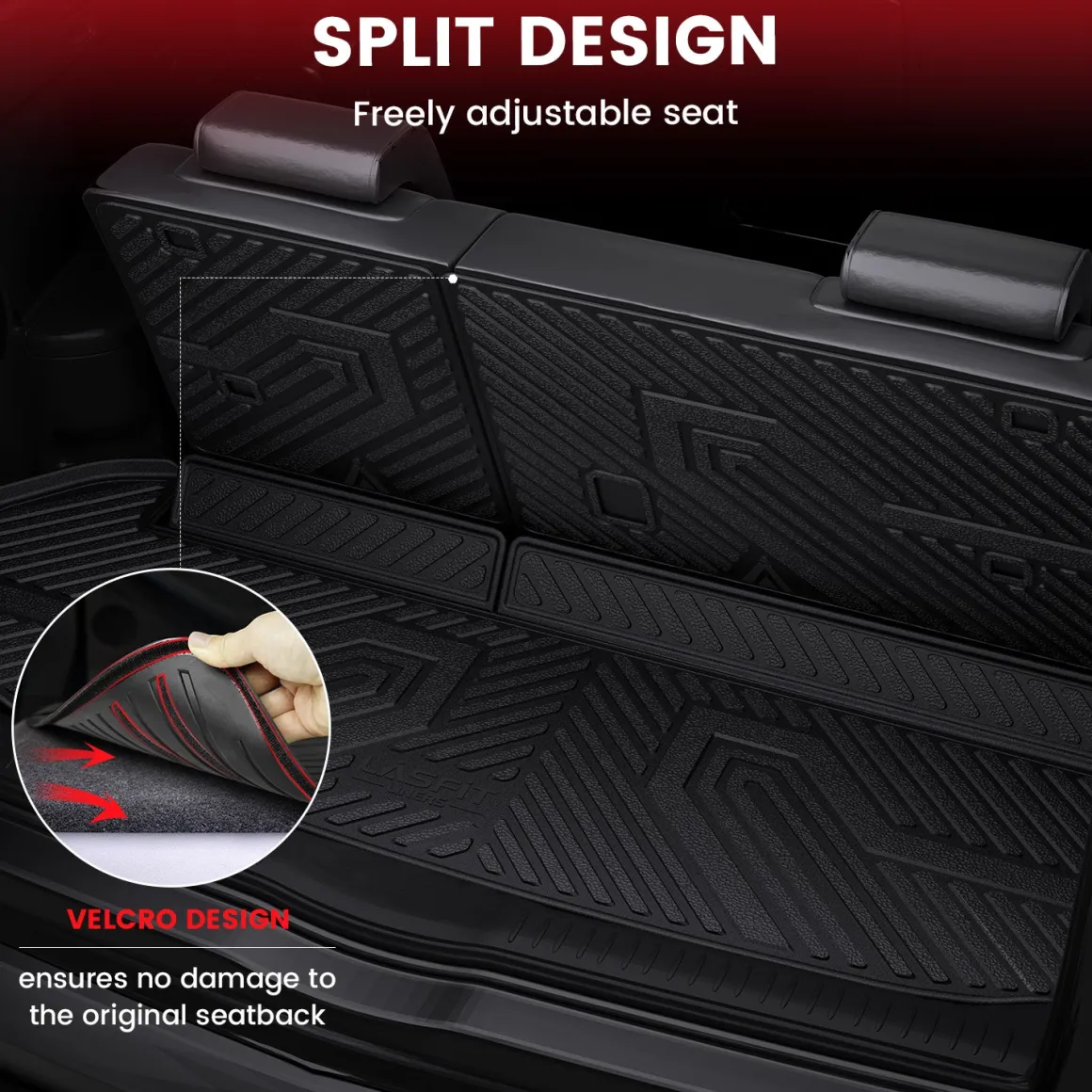 Fit for 2014-2019 Toyota Highlander Floor Mats or 3rd Row Seatback & Cargo Mats, Fit Gas Only