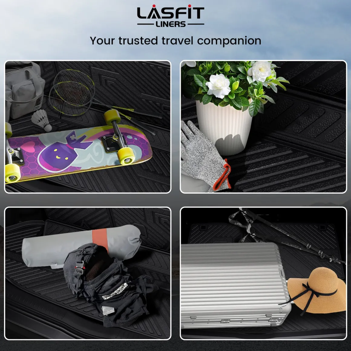 Fit for 2014-2019 Toyota Highlander Floor Mats or 3rd Row Seatback & Cargo Mats, Fit Gas Only