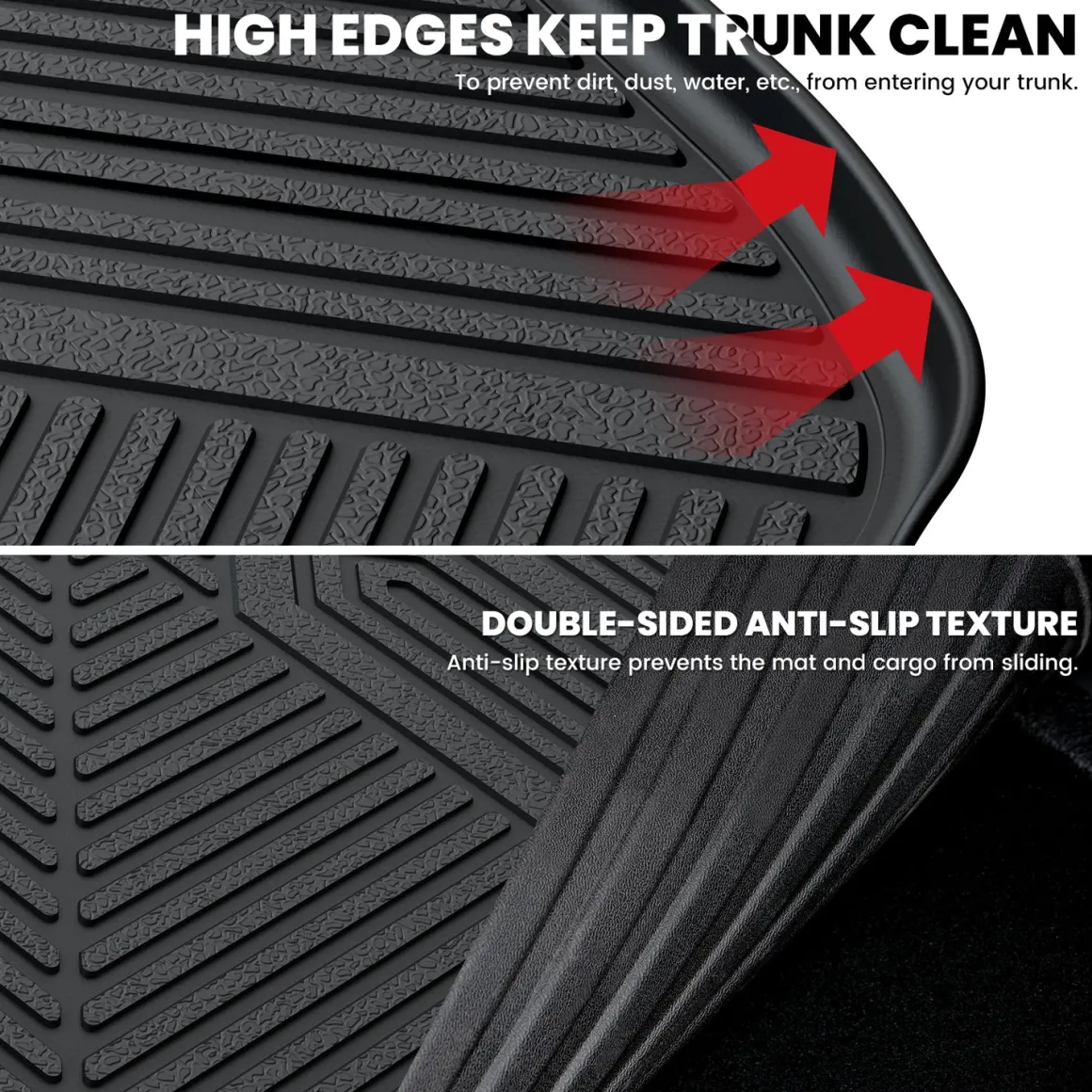 Fit for 2014-2019 Toyota Highlander Floor Mats or 3rd Row Seatback & Cargo Mats, Fit Gas Only