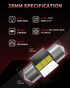 Fit for 2020-2026 Toyota Highlander LED Bulbs Upgrade