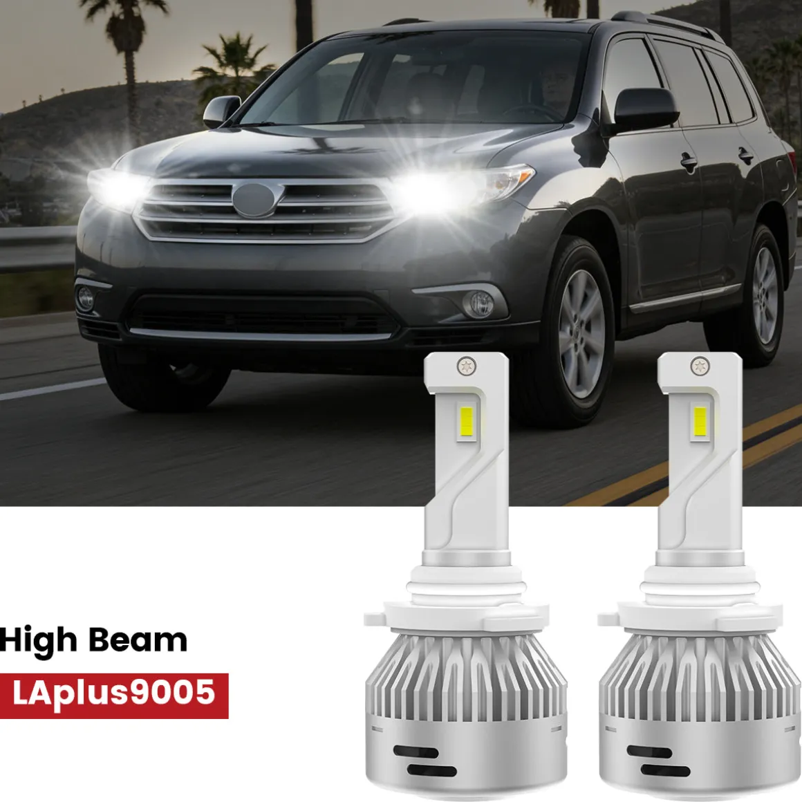 Fit for 2011-2013 Toyota Highlander LED Bulbs Upgrade