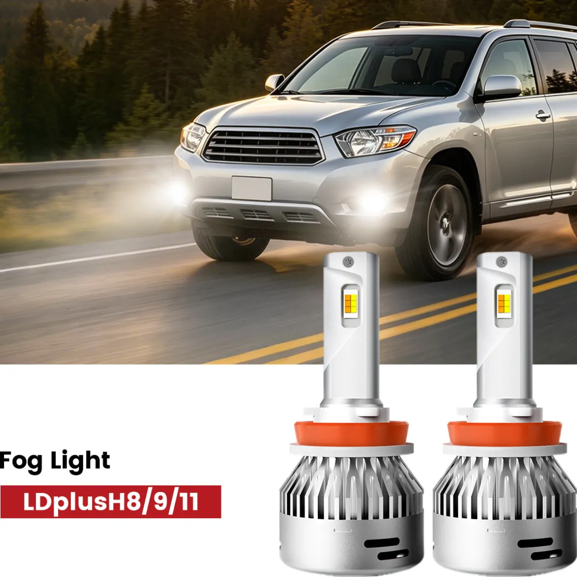 Fit for 2008-2010 Toyota Highlander LED Bulbs Upgrade