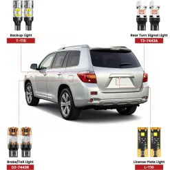 Fit for 2008-2010 Toyota Highlander LED Bulbs Upgrade
