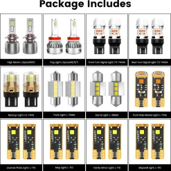 Fit for 2010-2015 Toyota Prius The Brightest LED Bulbs Upgrade | Tested and Verified