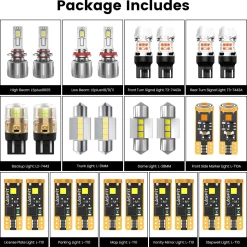 Fit for 2010-2015 Toyota Prius The Brightest LED Bulbs Upgrade | Tested and Verified