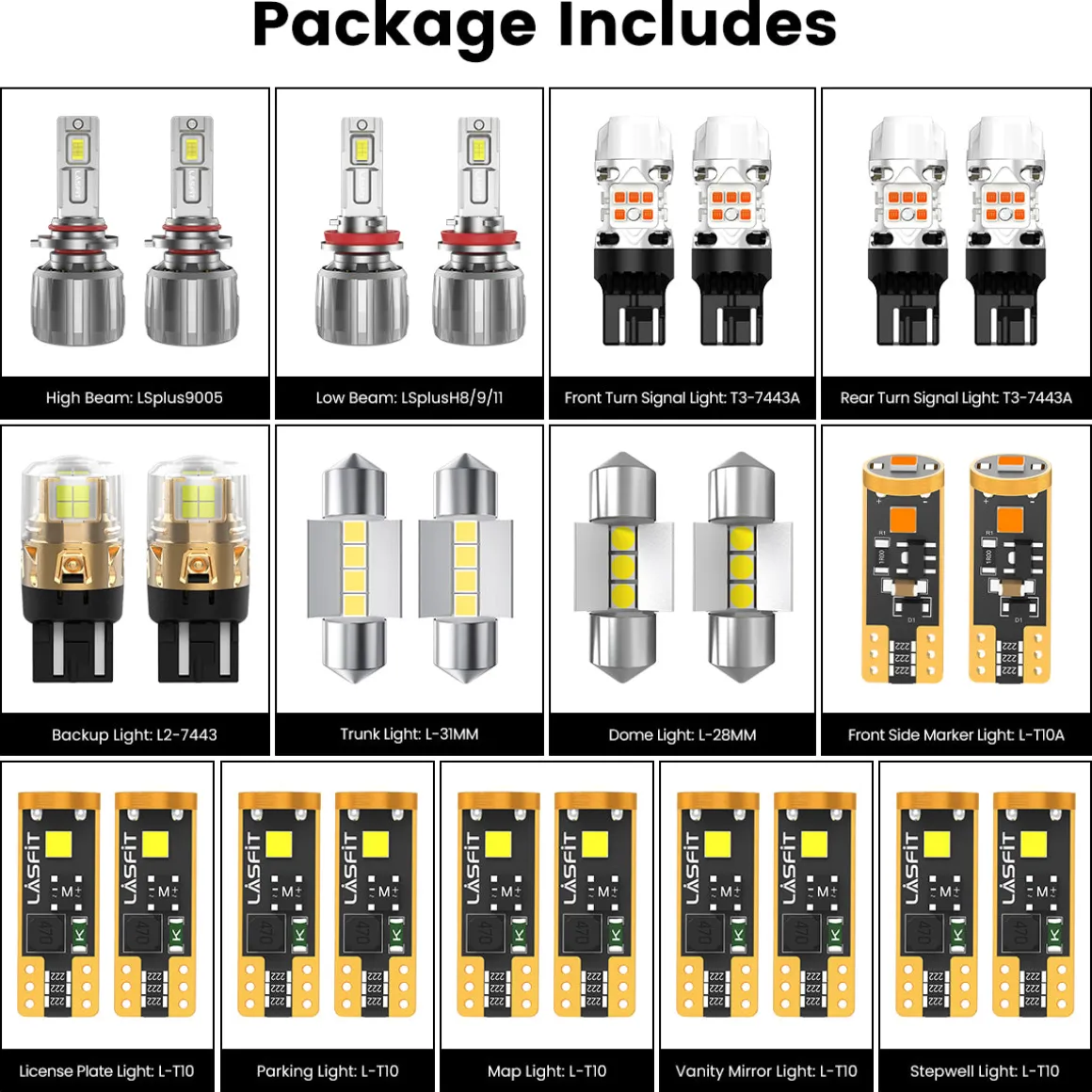 Fit for 2010-2015 Toyota Prius The Brightest LED Bulbs Upgrade | Tested and Verified