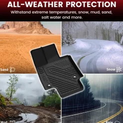 Fit for 2019-2025 Toyota RAV4 All-weather TPE Floor Mats & Cargo Mat