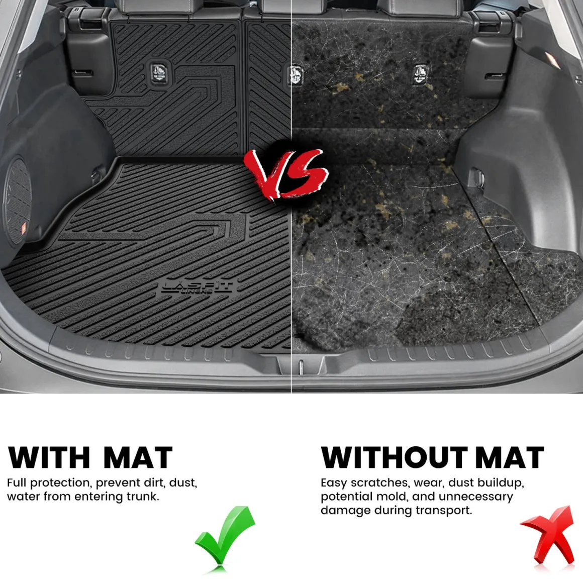 Fit for 2019-2025 Toyota RAV4 All-weather TPE Floor Mats & Cargo Mat