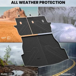 Fit for 2019-2025 Toyota RAV4 All-weather TPE Floor Mats & Cargo Mat