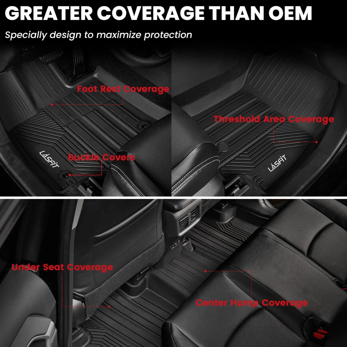 Fit for 2019-2025 Toyota RAV4 All-weather TPE Floor Mats & Cargo Mat
