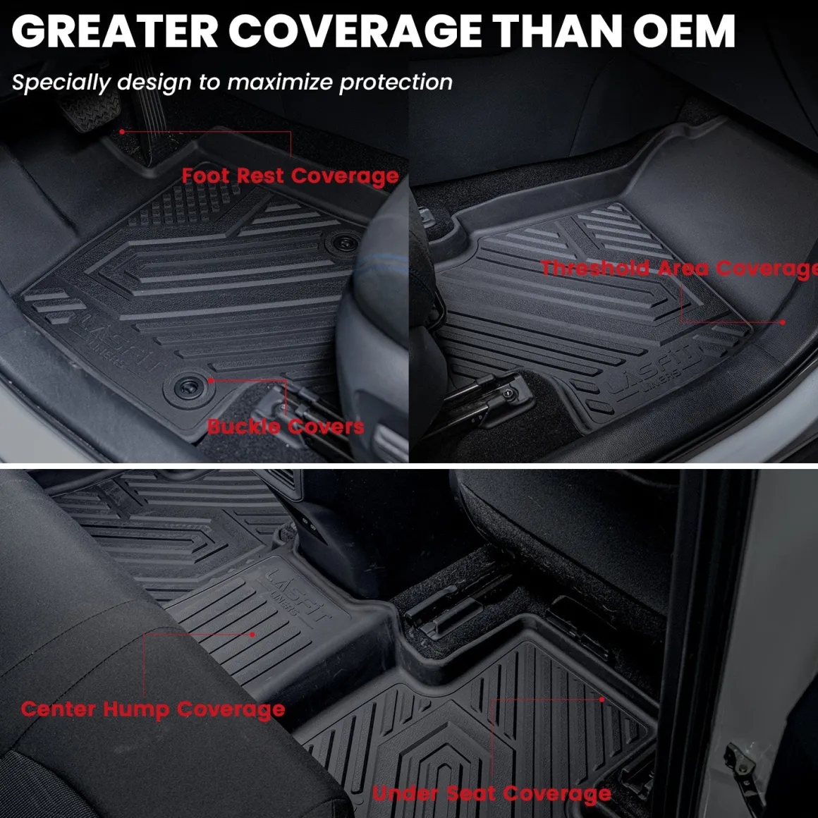 Fit for 2019-2025 Toyota RAV4 All-weather TPE Floor Mats & Cargo Mat