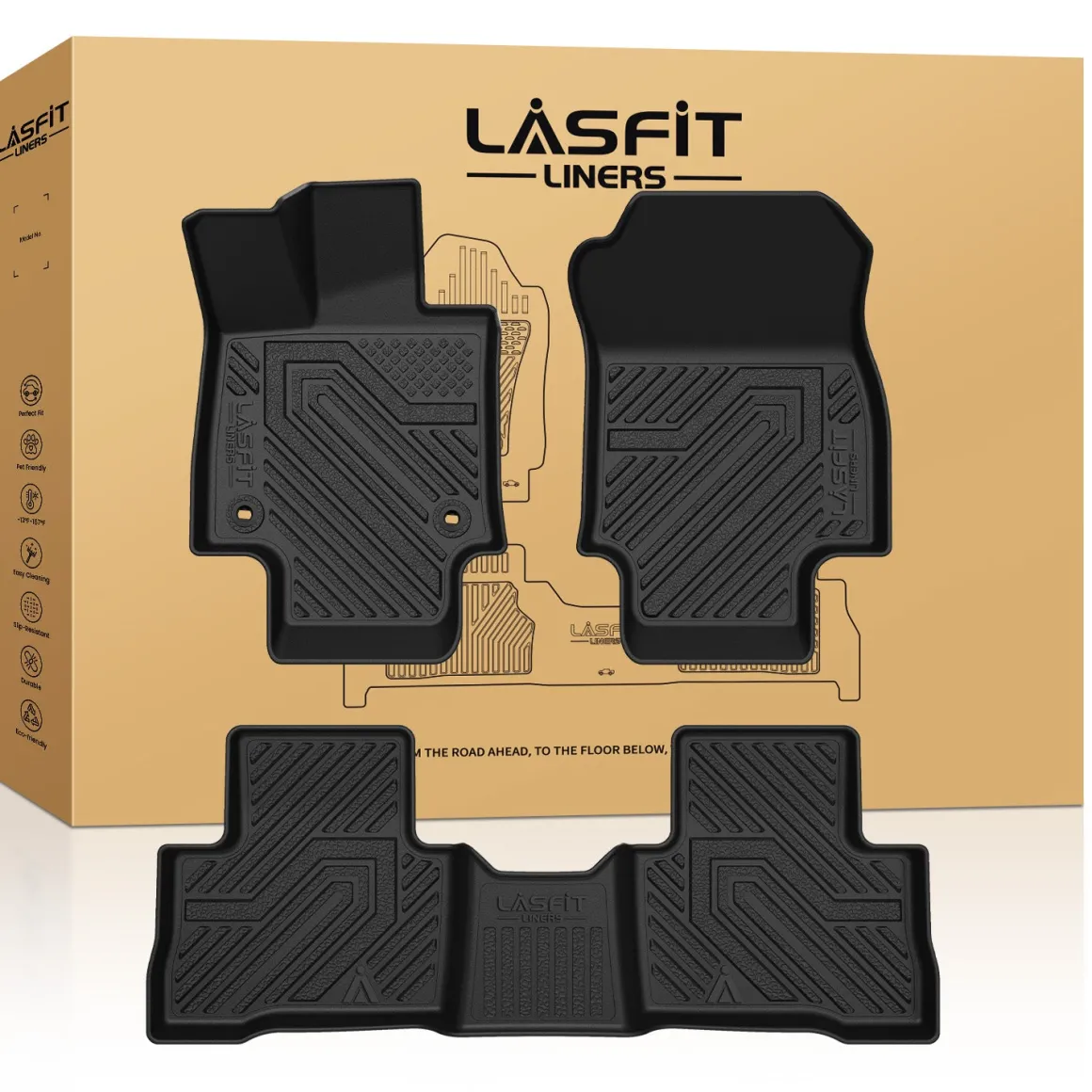 Fit for 2019-2025 Toyota RAV4 All-weather TPE Floor Mats & Cargo Mat