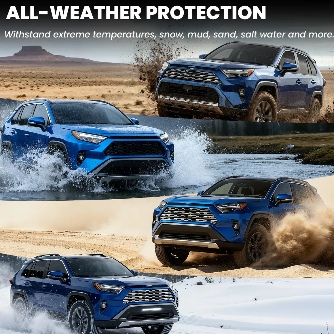 Fit for 2019-2025 Toyota RAV4 All-weather TPE Floor Mats & Cargo Mat