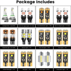 Fit for 2016-2018 Toyota RAV4 LED Bulbs Upgrade