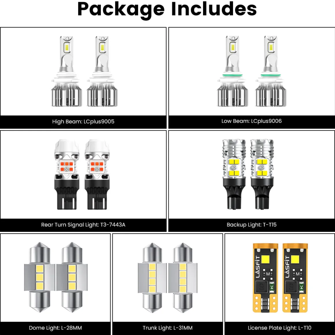 Fit for 2006-2012 Toyota RAV4 LED Bulbs Upgrade