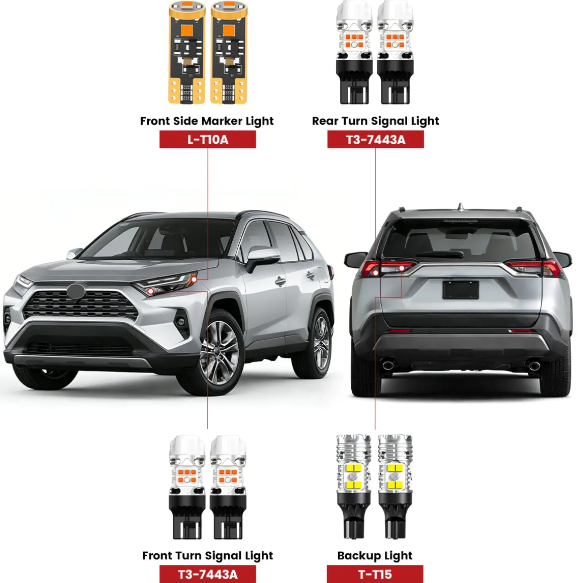 Fit for 2022-2026 Toyota RAV4 LED Exterior Interior Lights Upgrade | Tested and Verified