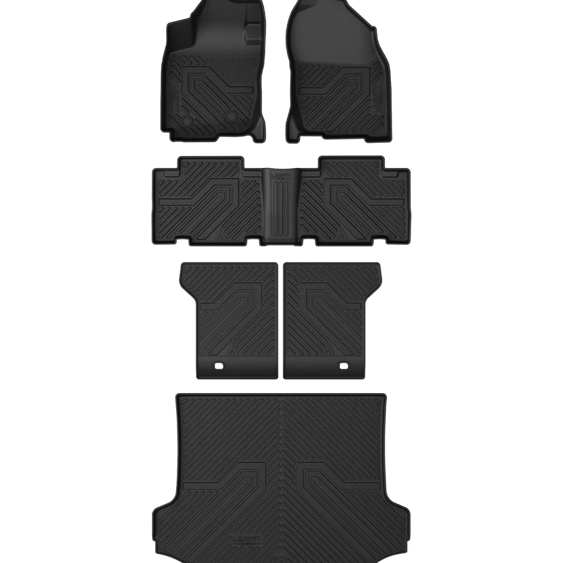 Fit for 2006-2012 Toyota RAV4 TPE Floor Mats & Seatback & Cargo Mat, Fit 2 Rows Only