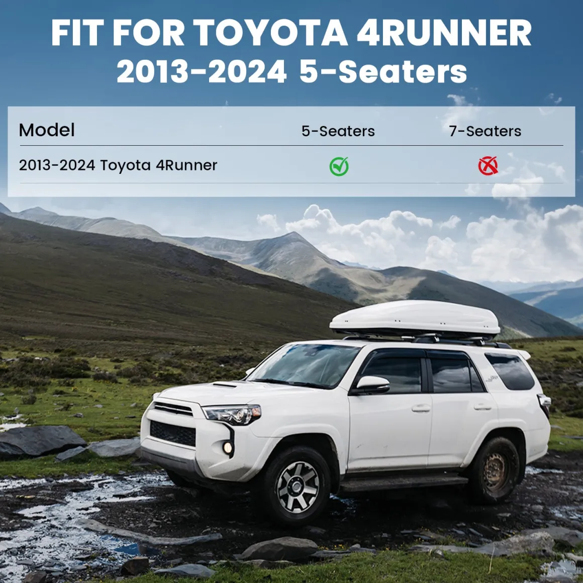 Fit for 2013-2024 Toyota 4Runner Floor Mats or Seatback & Cargo Mats