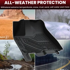 Fit for 2013-2020 Toyota Sienna Floor Mats & Cargo Mat, Fit Fixed center console