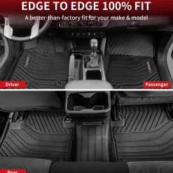 Fit for 2016-2023 Toyota Tacoma Floor Mats, Fit Automatic Transmission Only