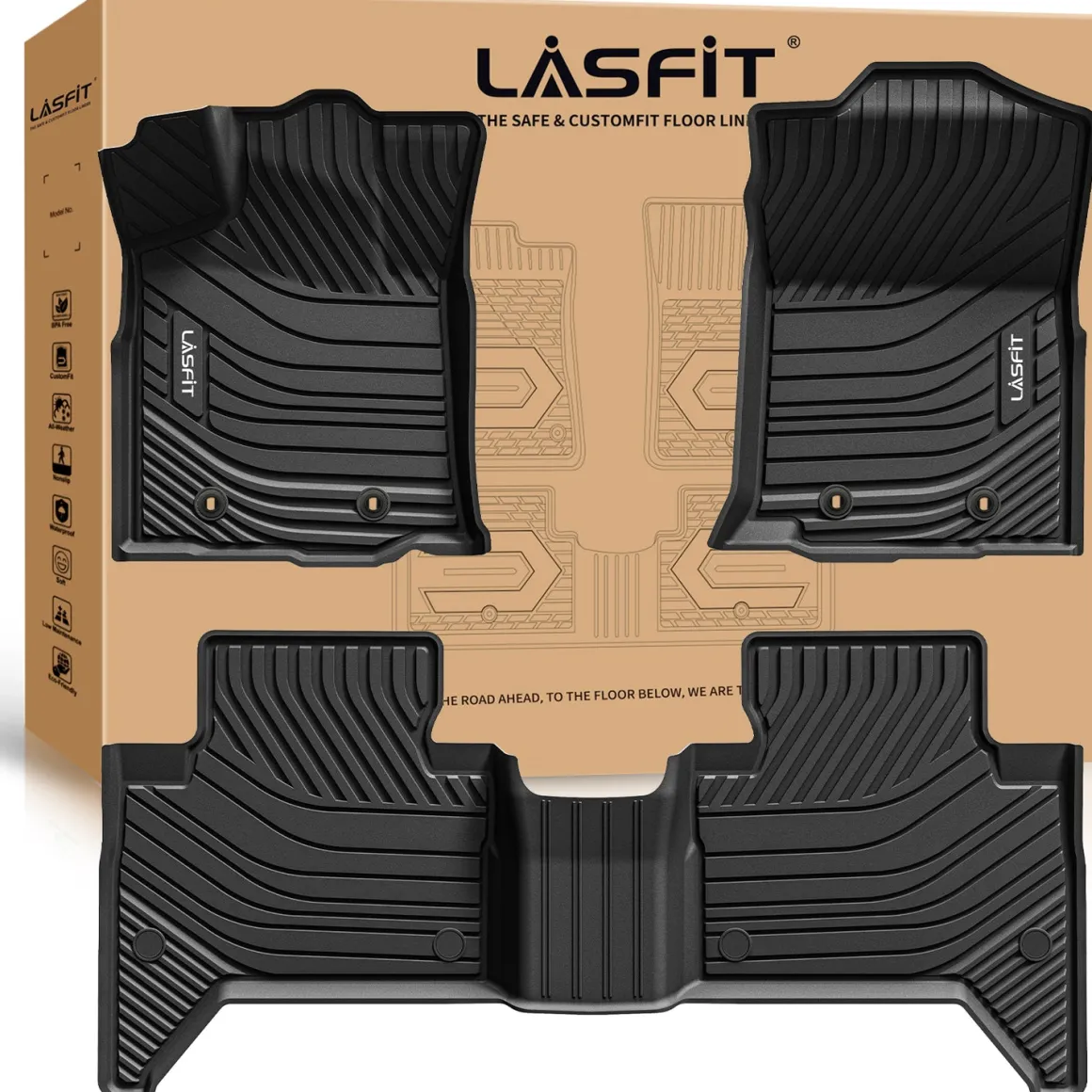 Fit for 2016-2023 Toyota Tacoma Floor Mats, Fit Automatic Transmission Only