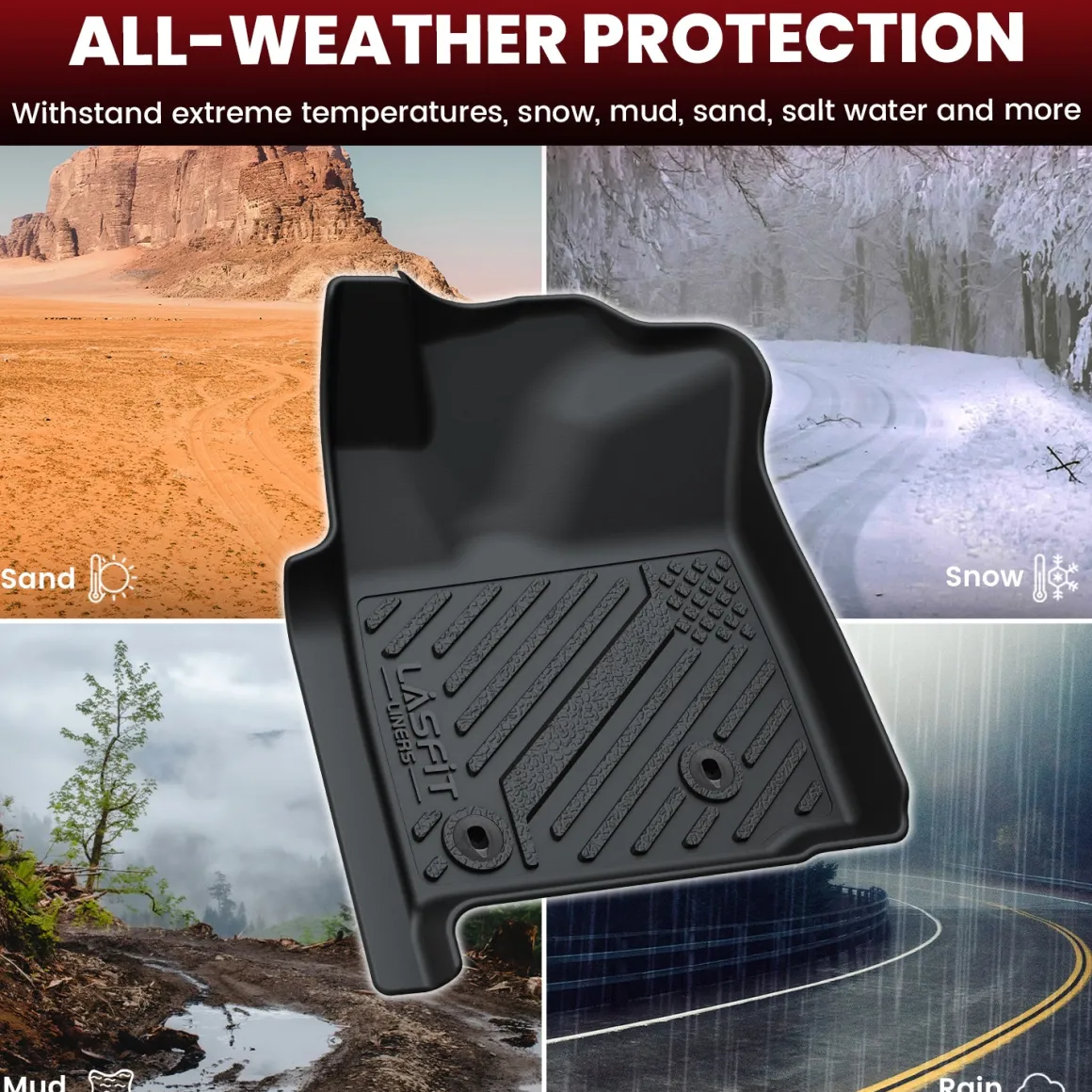 Fit for 2008-2011 Toyota Tacoma Floor Mats, Fit Auto Trans Only