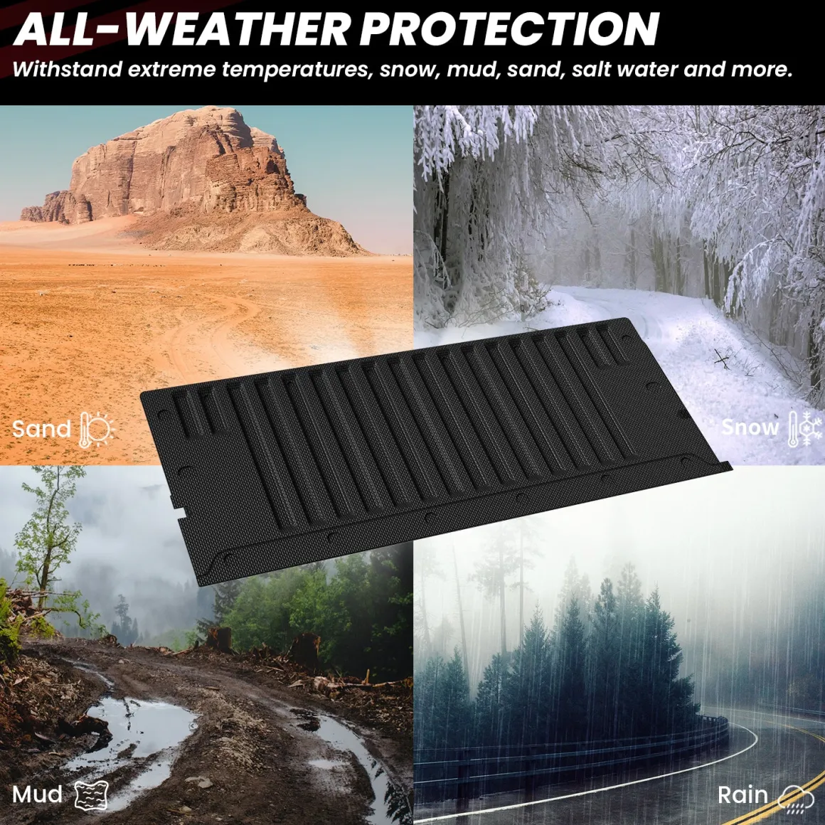 Fit for 2024-2026 Toyota Tacoma 5FT or 6FT Heavy Duty Truck Bed Mat or Tailgate Mat