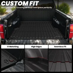 Fit for 2024-2026 Toyota Tacoma 5FT or 6FT Heavy Duty Truck Bed Mat or Tailgate Mat