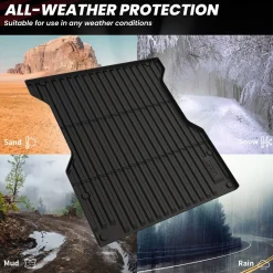Fit for 2024-2026 Toyota Tacoma 5FT or 6FT Heavy Duty Truck Bed Mat or Tailgate Mat