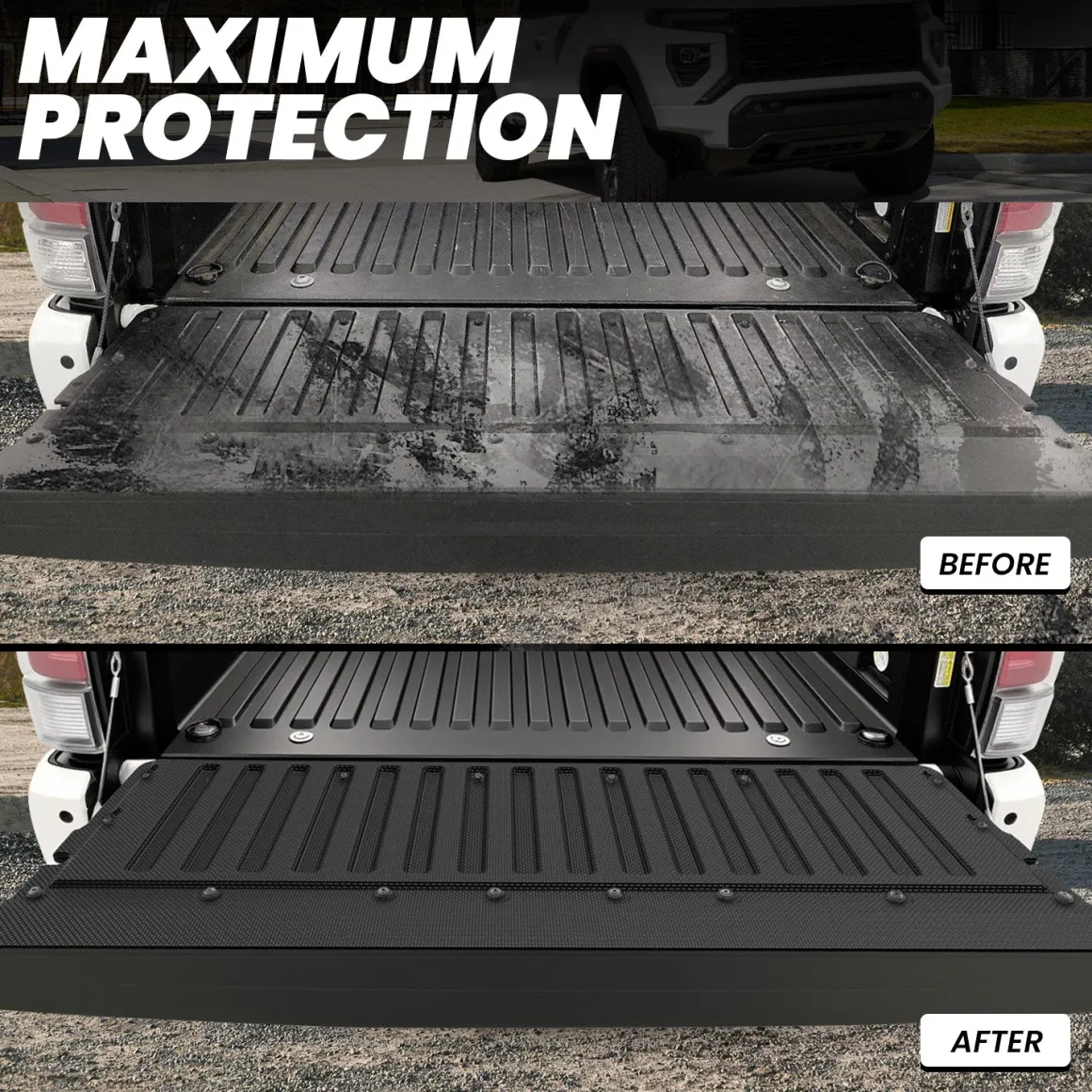 Fit for 2005-2023 Toyota Tacoma 5FT or 6FT Heavy Duty Custom Bed Mat or Tailgate Mat