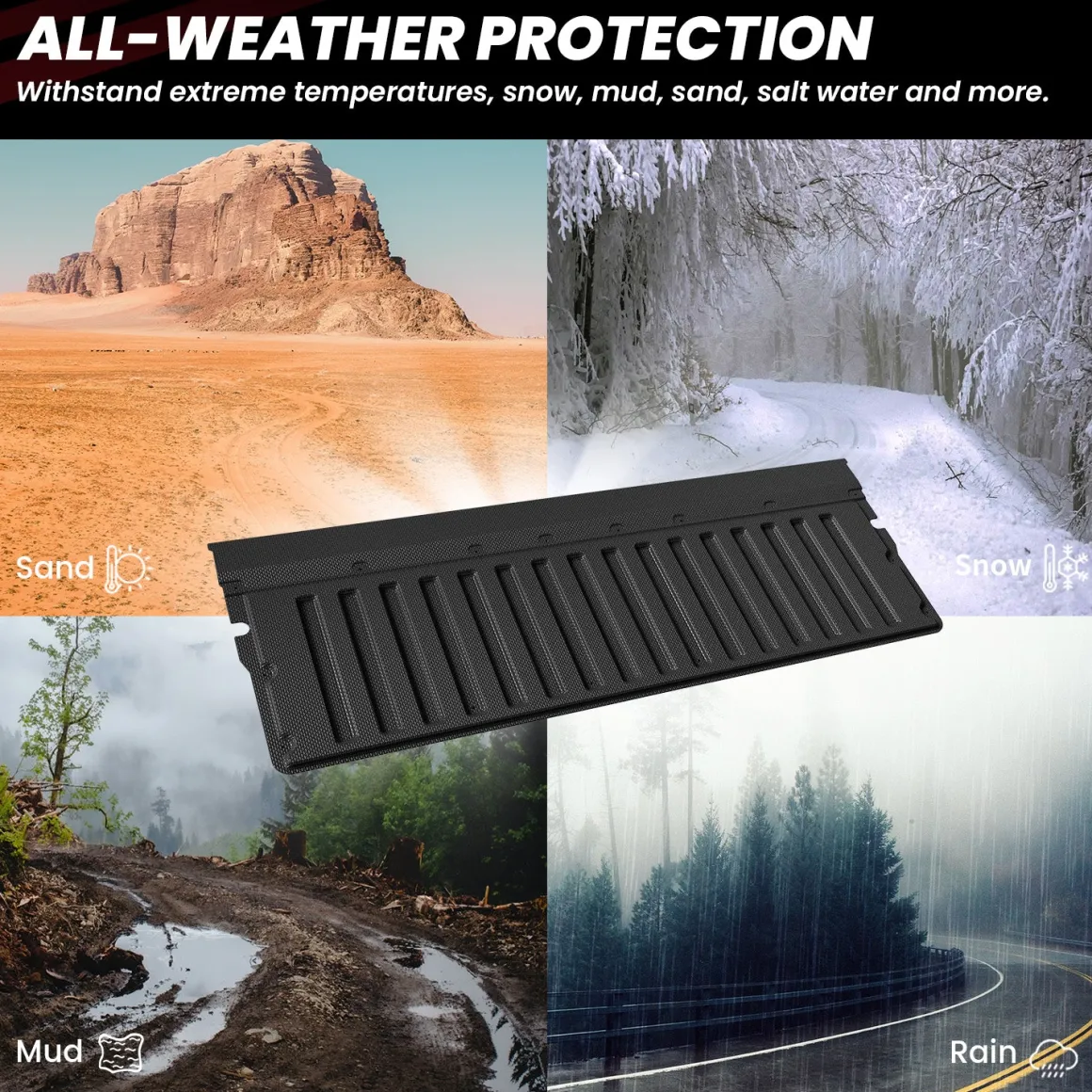 Fit for 2005-2023 Toyota Tacoma 5FT or 6FT Heavy Duty Custom Bed Mat or Tailgate Mat