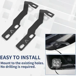 Fit For 2016-2023 Toyota Tacoma Low Profile Ditch Light Brackets | LASFIT