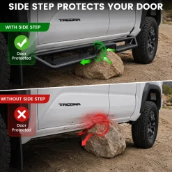 Fit for 2024-2026 Toyota Tacoma Running Boards Side Steps, Fit Double Cab ONLY