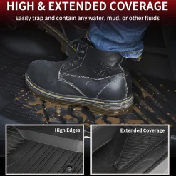 Fit for 2016-2023 Toyota Tacoma 1st Row Floor Mats, Auto Transmission Only, Fit Double & Access Cab