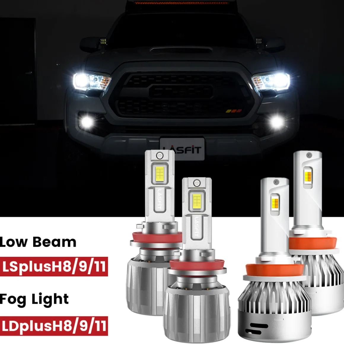 Fit for 2016-2023 Toyota Tacoma The Brightest LED Bulbs Upgrade | Tested and Verified