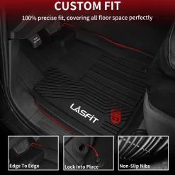Fit for 2014-2021 Toyota Tundra Floor Mats 1st & 2nd Row Seat