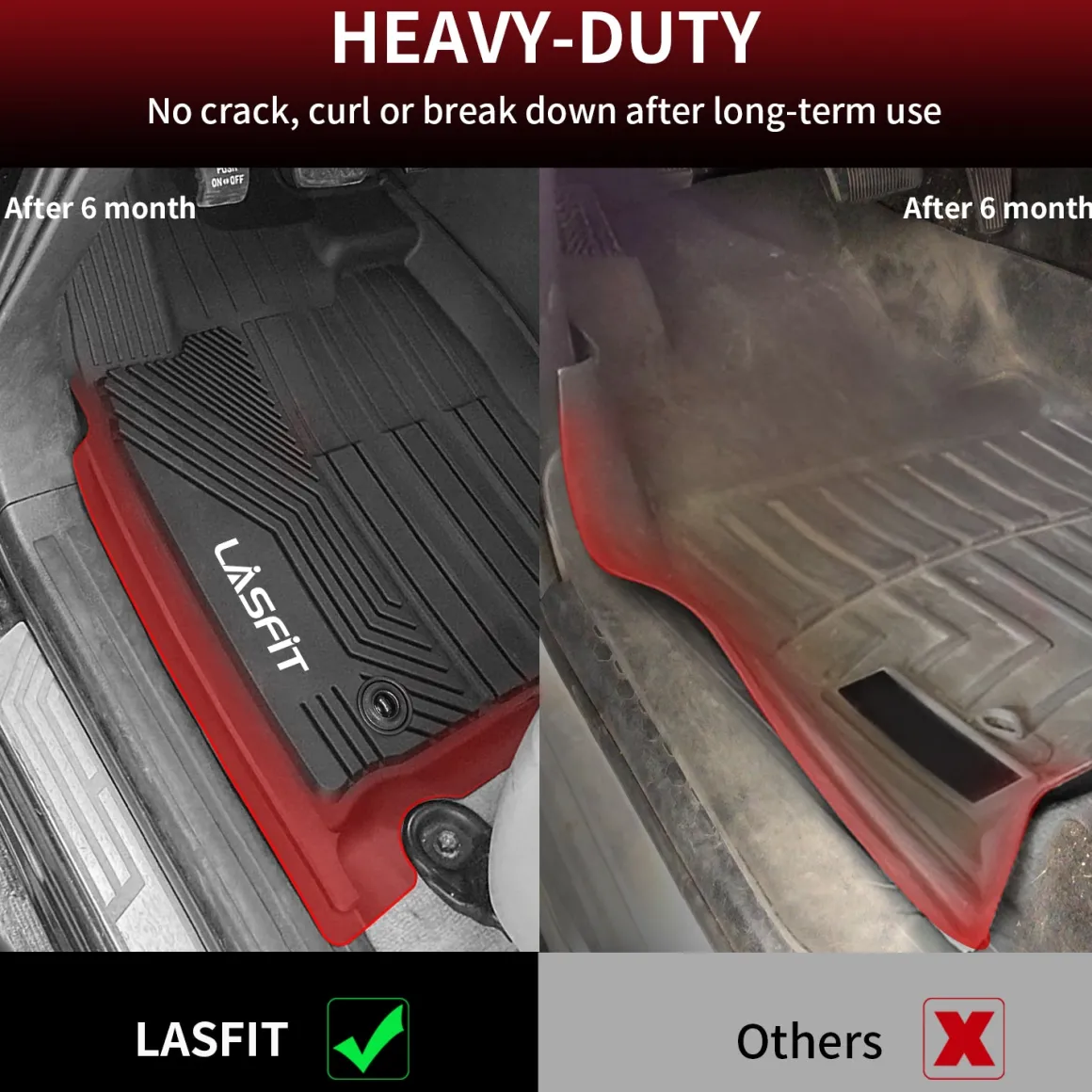 Fit for 2014-2021 Toyota Tundra Floor Mats 1st & 2nd Row Seat