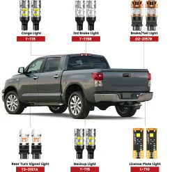 Fit for 2007-2013 Toyota Tundra LED Bulbs Upgrade
