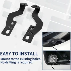 Fit For 2014-2021 Toyota Tundra Low Profile Ditch Light Brackets | LASFIT